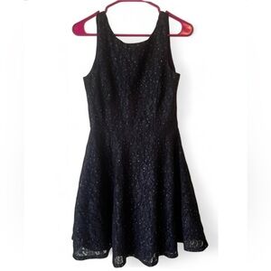 Speechless Juniors Black Lace Sleeveless Dress